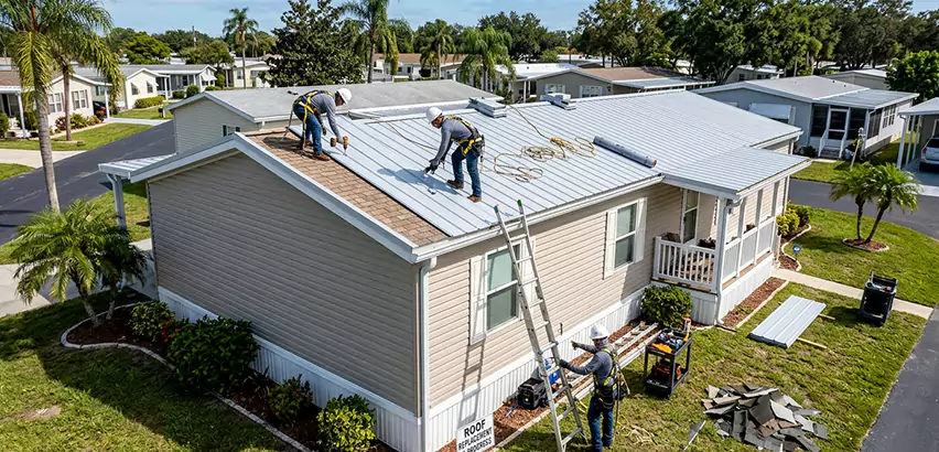 Mobile Home Metal Roof Replacement in Glenview