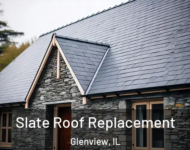  Slate Roof Replacement Glenview, IL
